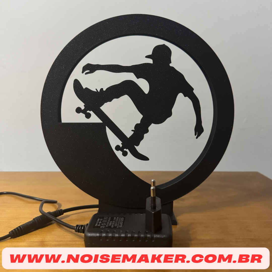 🛹 LUMINÁRIA DECORATIVA SKATE – LED - Imagem 9