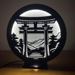 LUMINÁRIA DECORATIVA TEMPLO JAPONÊS - LED